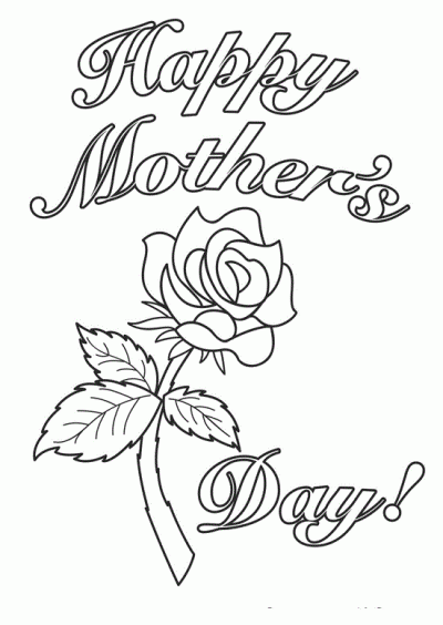 Happy Mothers Day 2021 Coloring Pages