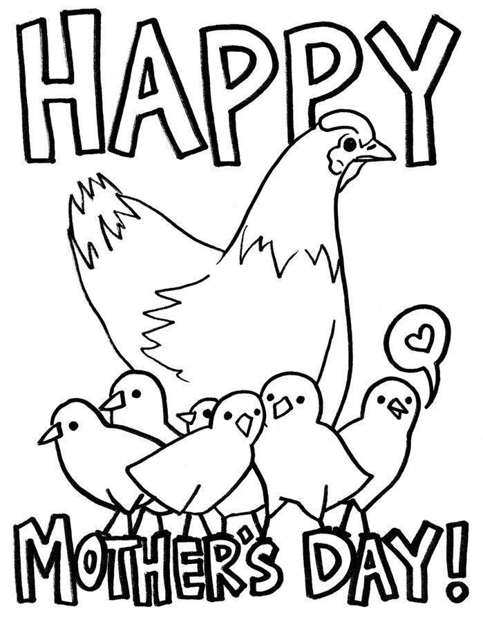 Mother Day Coloring Pages To Print